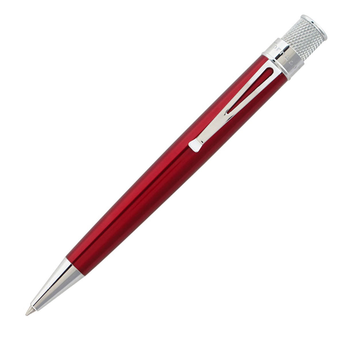 Retro 1951 Tornado Classic Lacquer Rollerball Pen Red