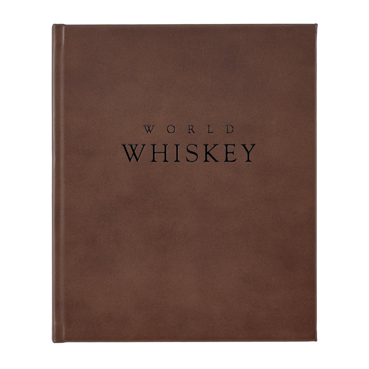 Graphic Image World Whiskey Book Brown Genuine Leather