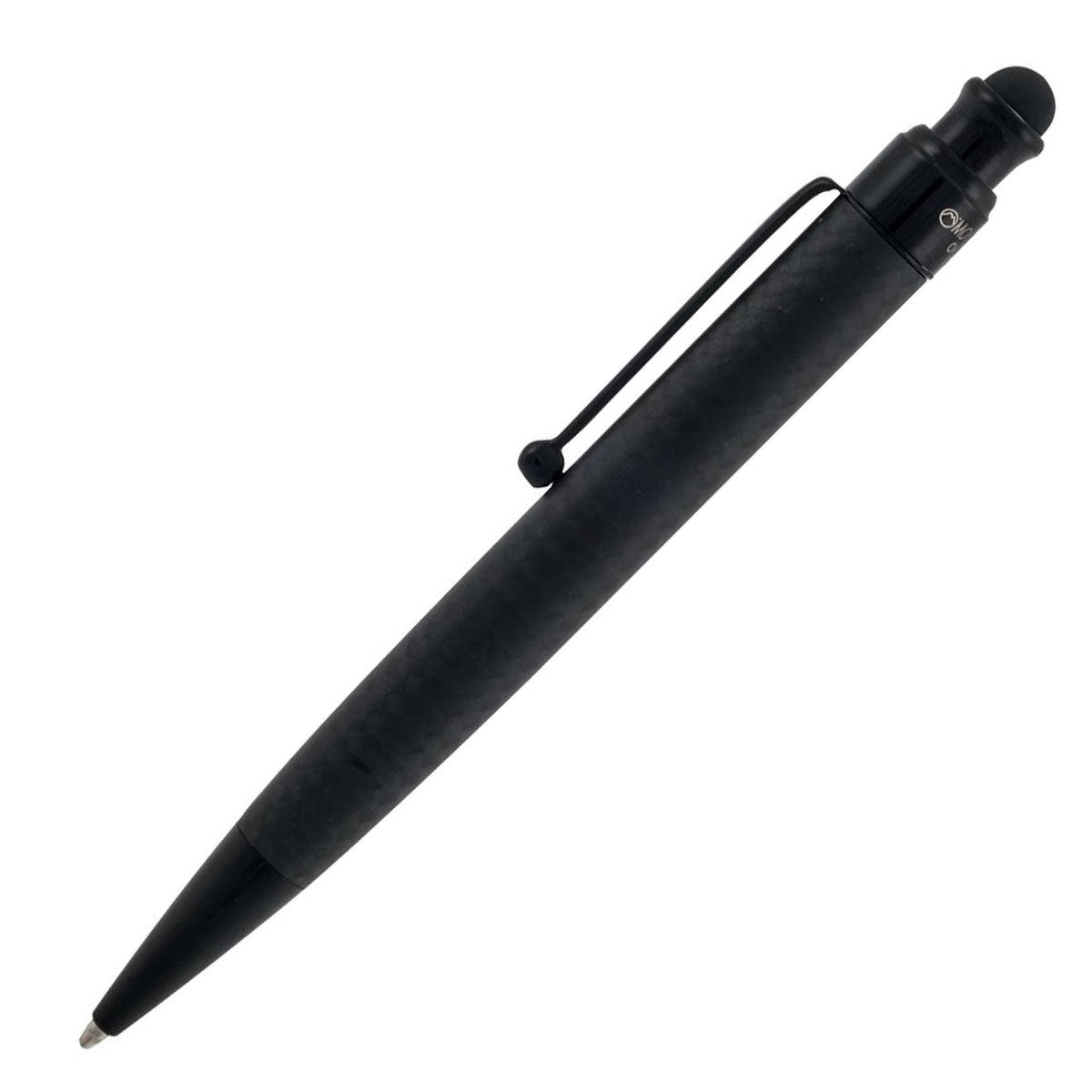 Monteverde One Touch Stylus Matte Carbon Ballpoint Pen With Orange Clip