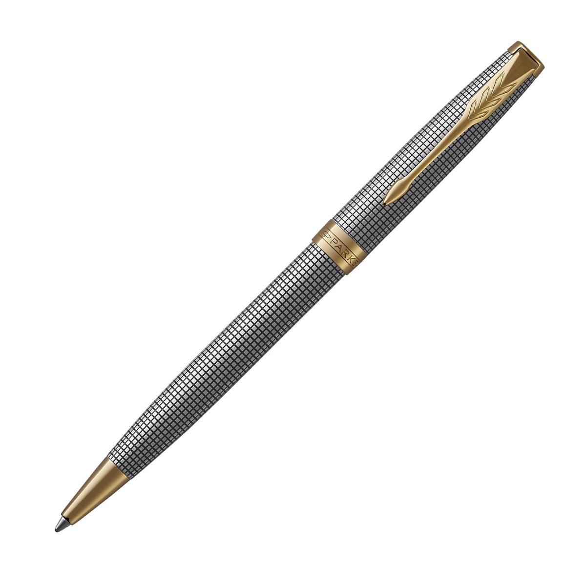 Parker Sonnet Prestige Cisele Sterling Silver GT Ballpoint Pen