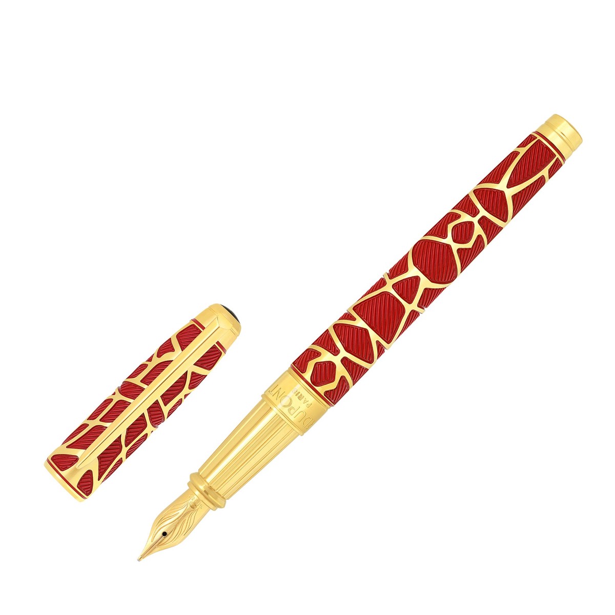 S. T. Dupont Line D Eternity Orlinski Collaboration Large Fountain Pen Red