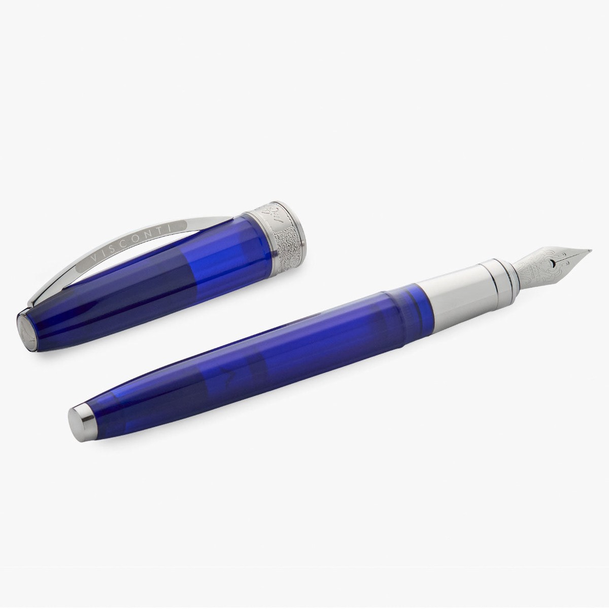 Visconti Michelangelo Fountain Pen Translucent Blue