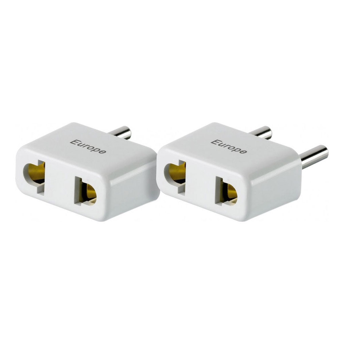 Go Travel US to Europe Twin Non-grounded Electrical Adapter
