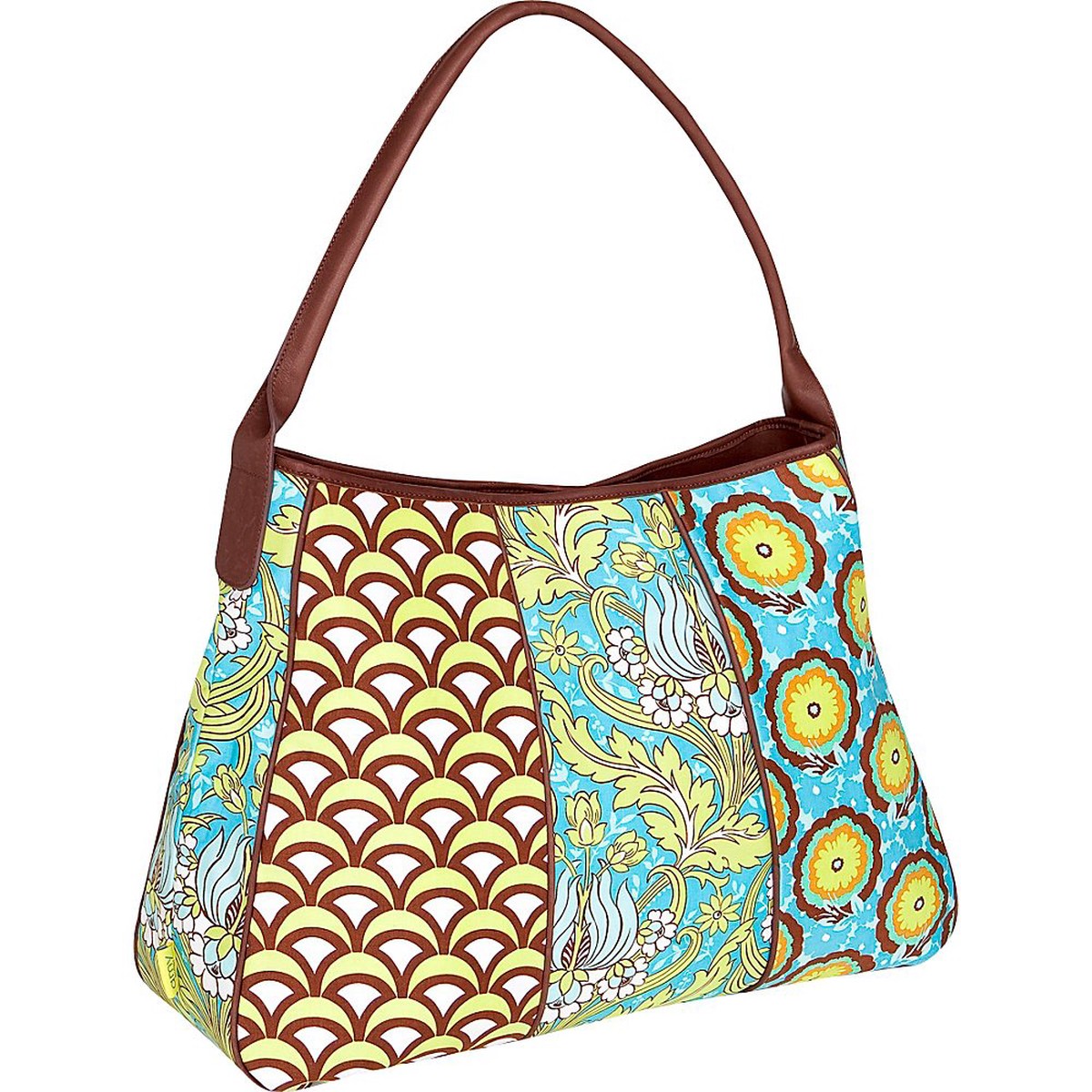 Opal Fashion Bag Color: Temple Tulips Turquoise