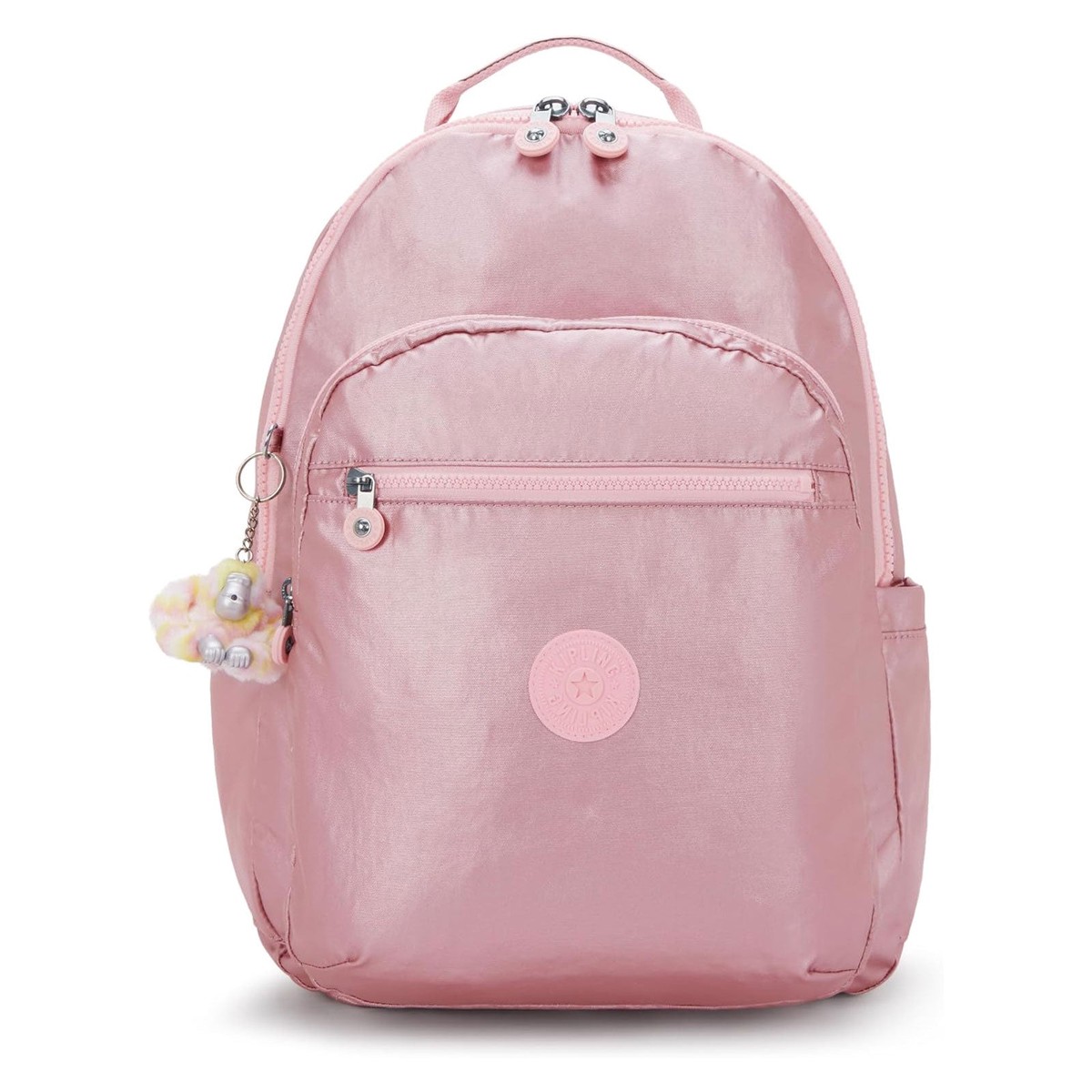 Kipling Seoul Extra Large 17" Laptop Backpack VIP Bronze Pink Metallic
