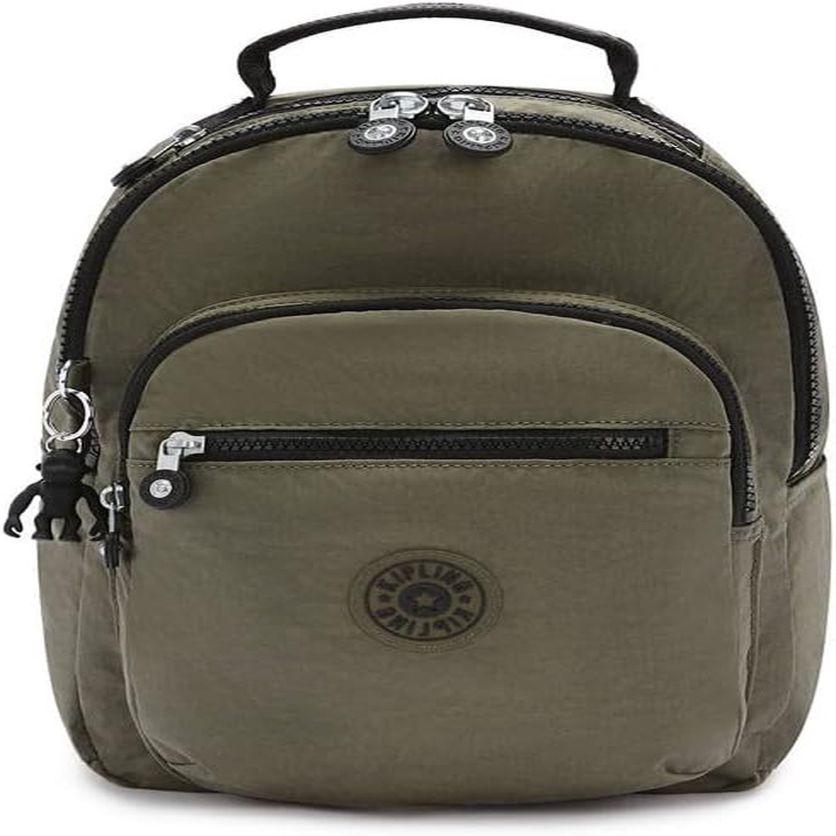 Kipling Seoul Small Nylon Tablet Backpack Moss Green