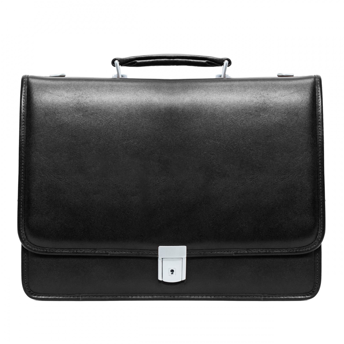 McKlein USA Lexington 15.6" Leather Flapover Double Compartment Briefcase