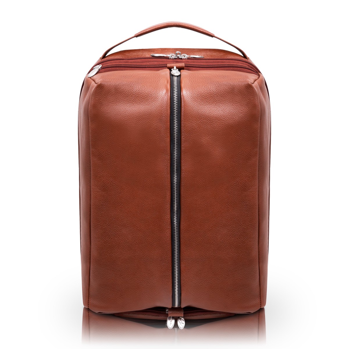McKlein USA South Shore 17" Leather Carry-All Laptop & Tablet Overnight Backpack