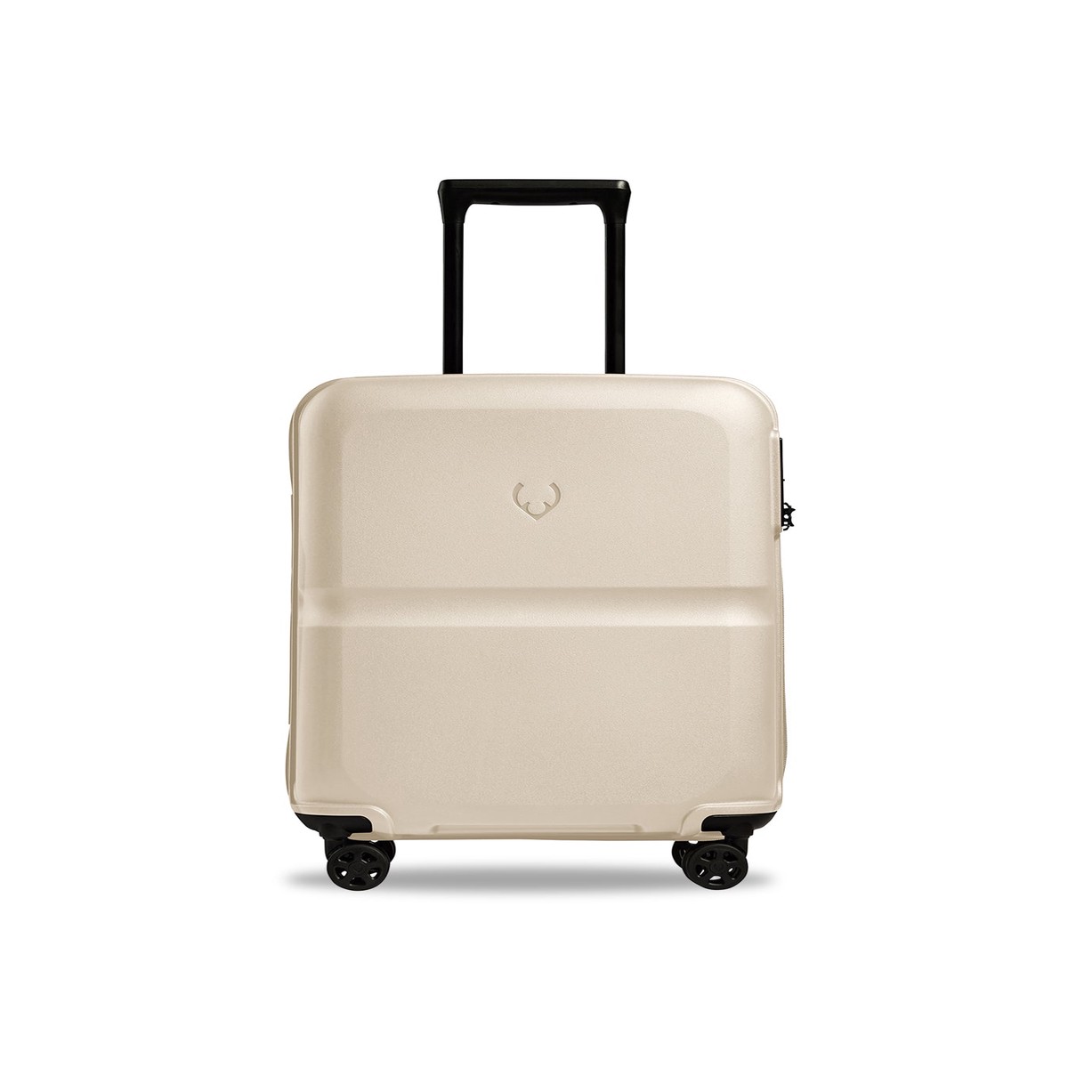 Single Stripe Cabin Suitcase Neutral 55cm