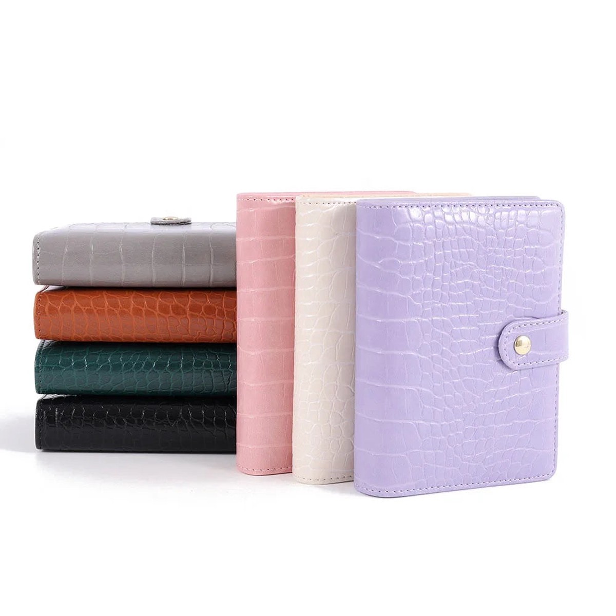 A7 Crocodile Ring Binder Notebook