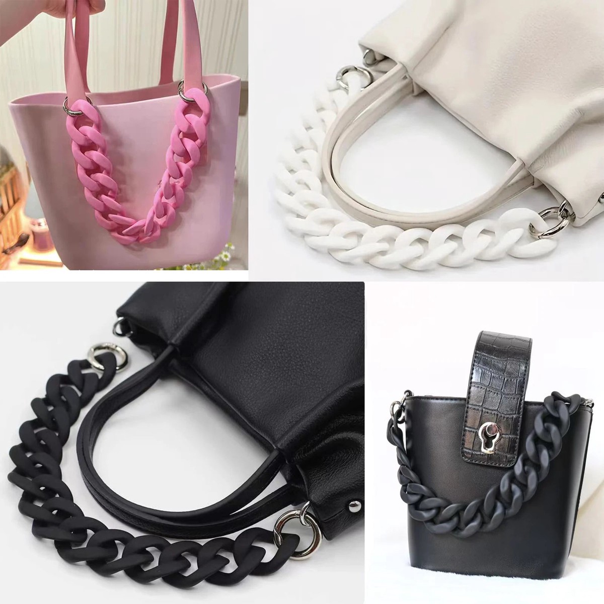 Acrylic Chunky Chain Shoulder Strap for Handbags