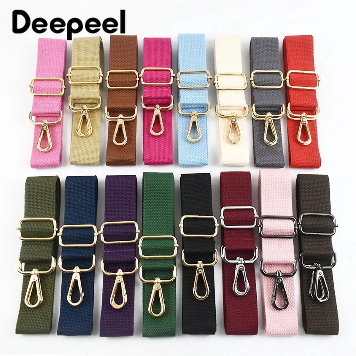 Adjustable Canvas Bag Straps for Handbags