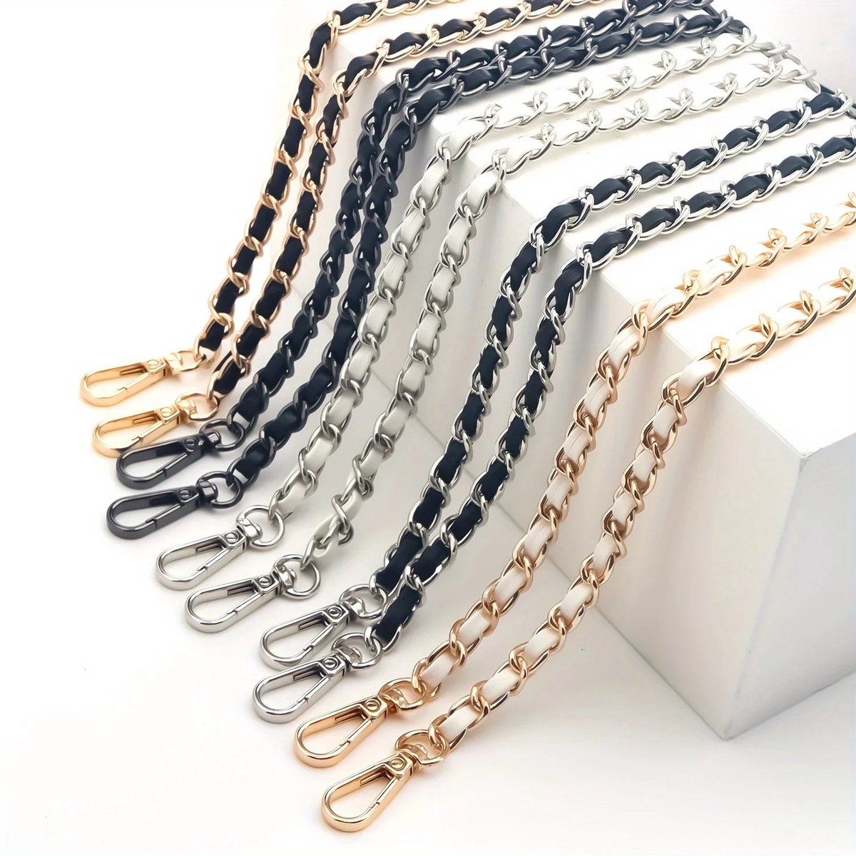 Adjustable Metal Crossbody Purse Strap