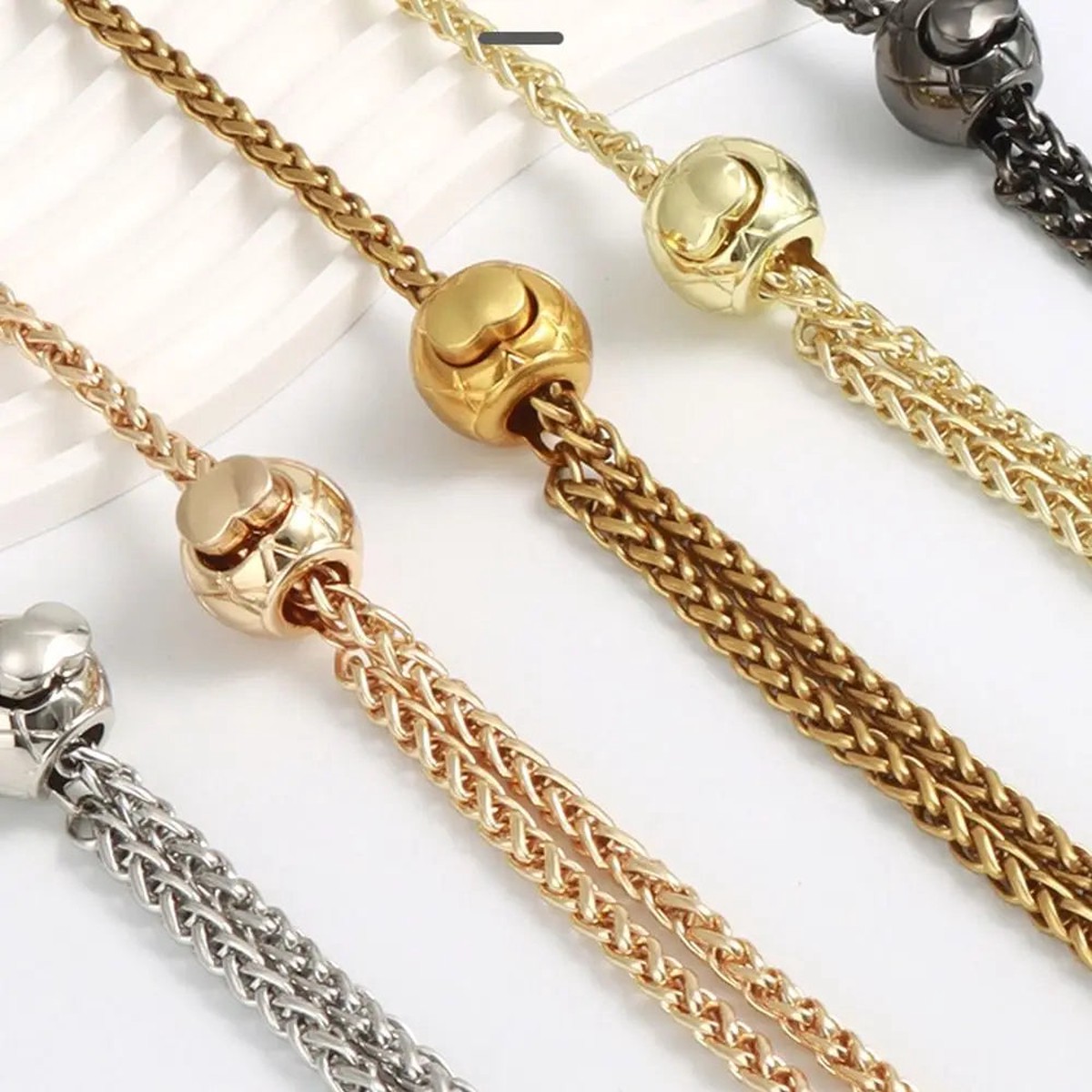 Adjustable 120cm Metal Purse Chain Strap