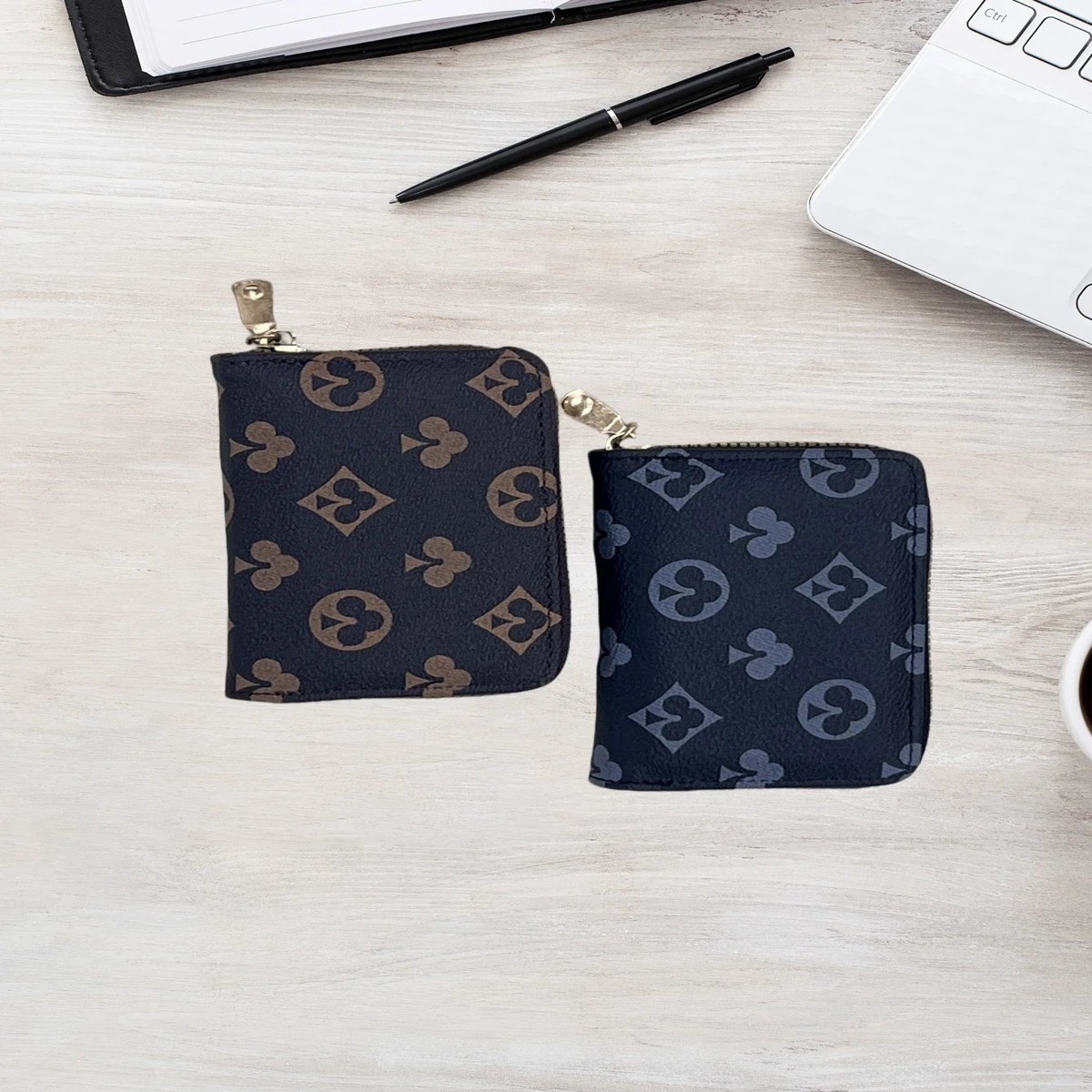 Zippered Card Holder Wallet for Men and Women