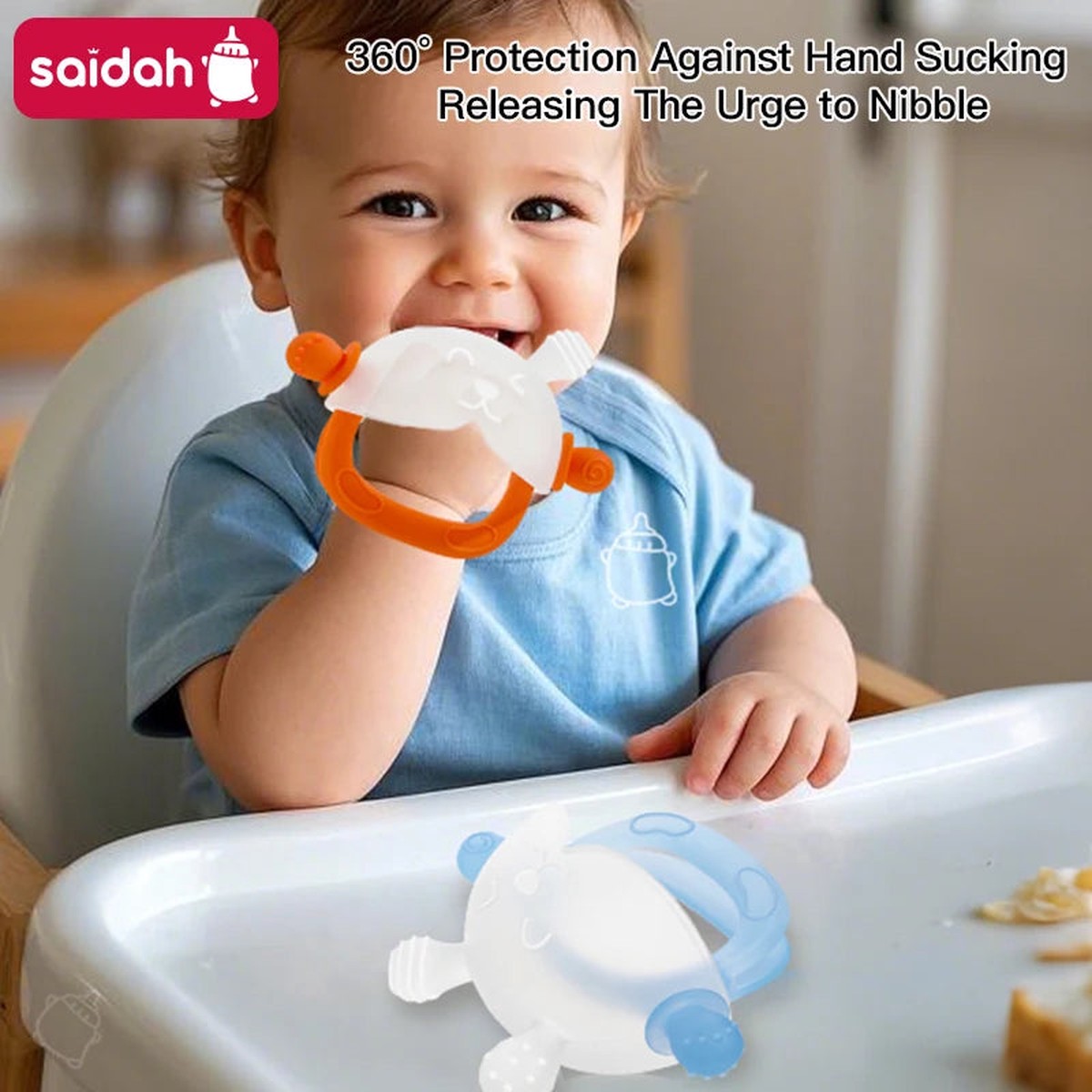 360 Hand Sucking Teether with Cute Bunny Design