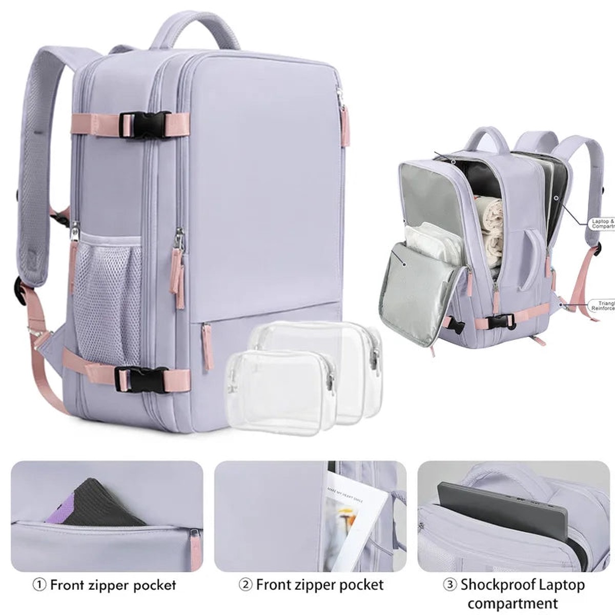 15-Inch Travel Laptop Backpack