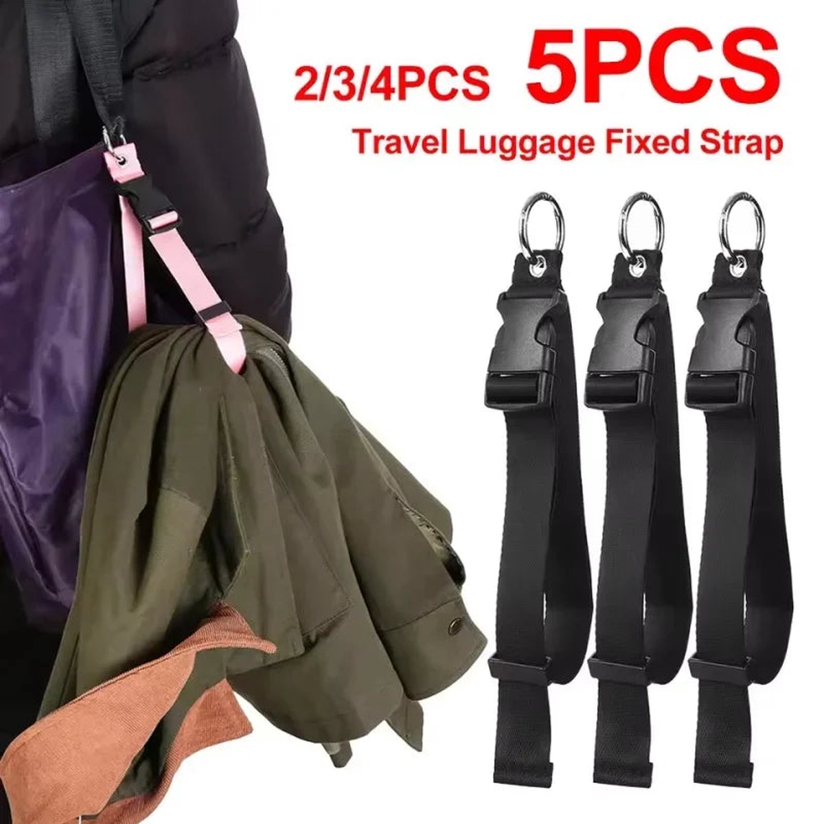Adjustable Luggage Hanging Strap for Bags