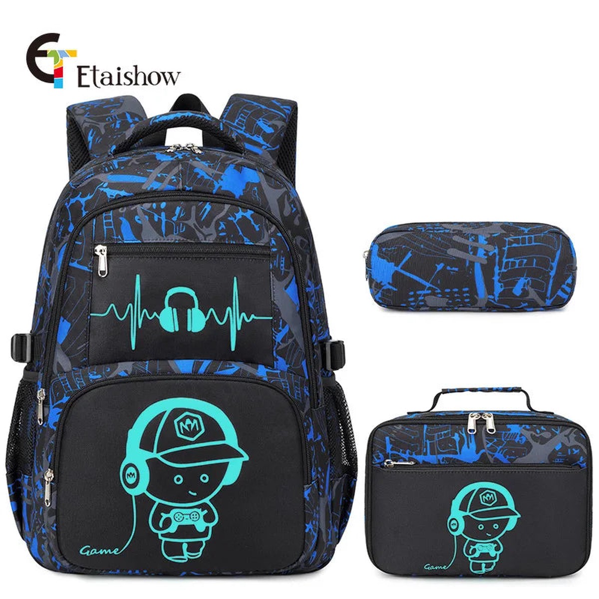 Waterproof Graffiti Backpack for Boys
